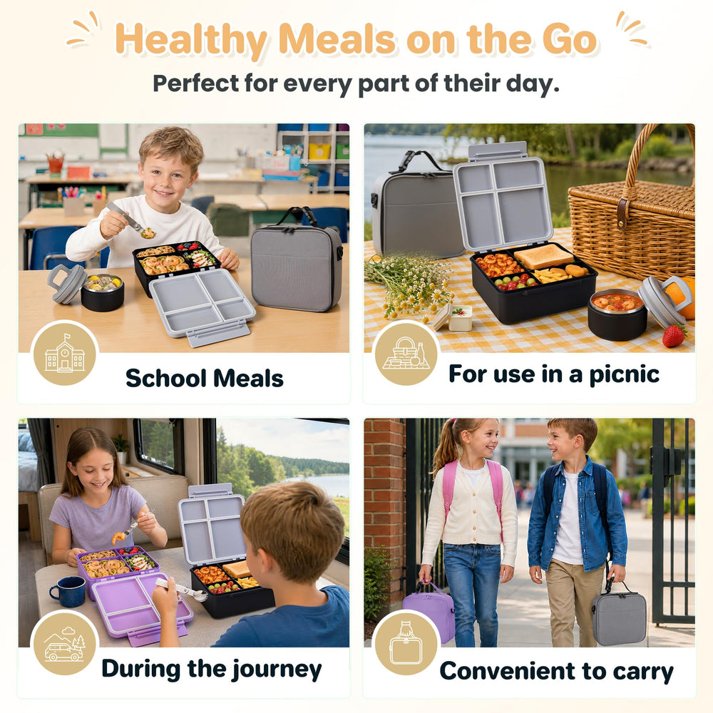 BABHAMNESS child opening bento at school demonstrating kid-friendly latch
