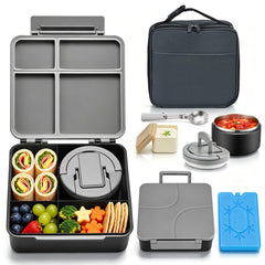 BABHAMNESS front packaging showing complete leakproof bento set and benefits