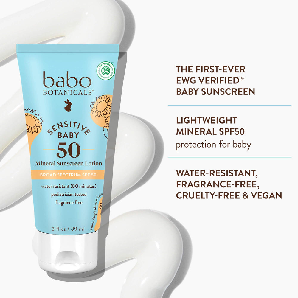 Babo Botanicals 3 oz tube next to common items to show size