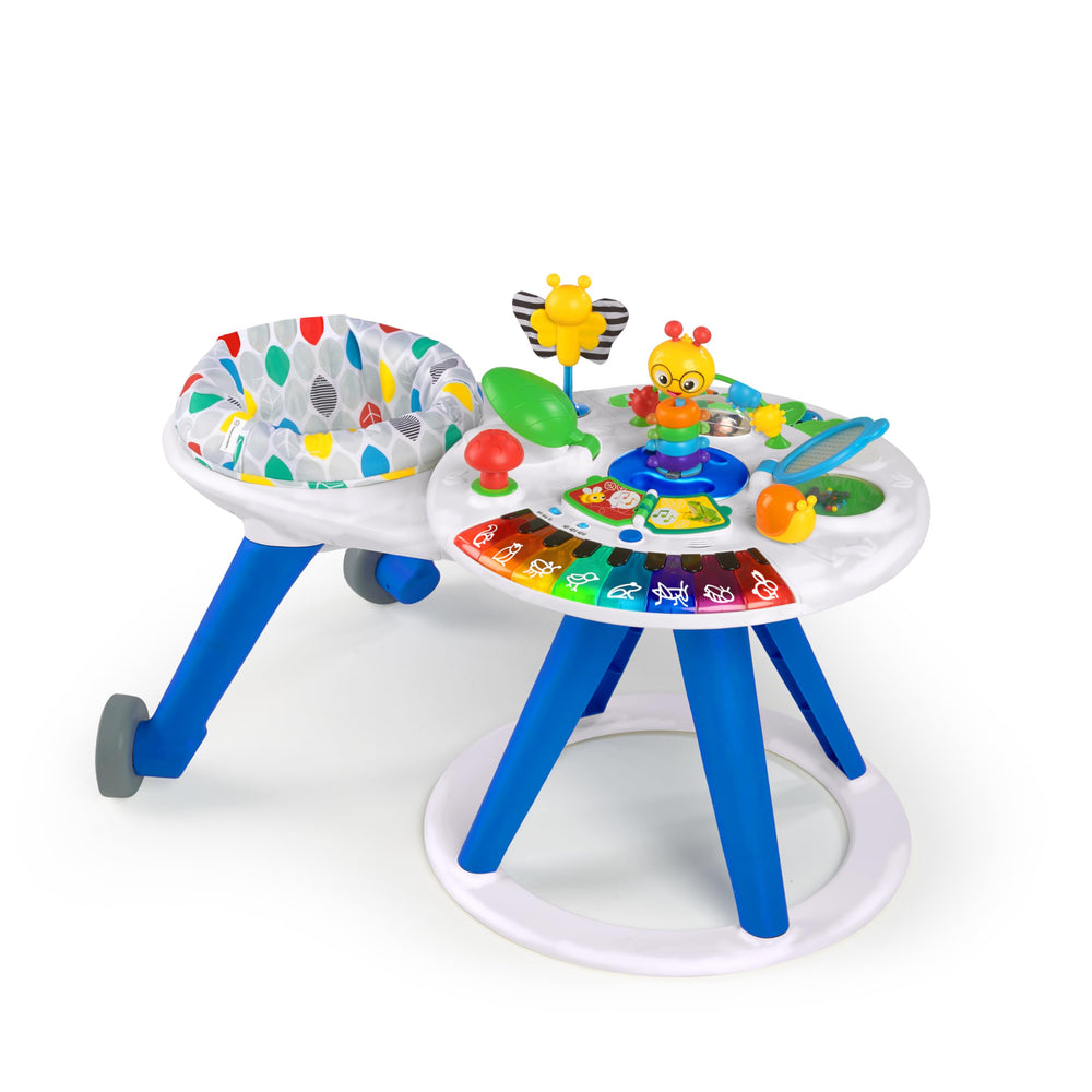 Baby Einstein front view activity center showing full play surface and toys