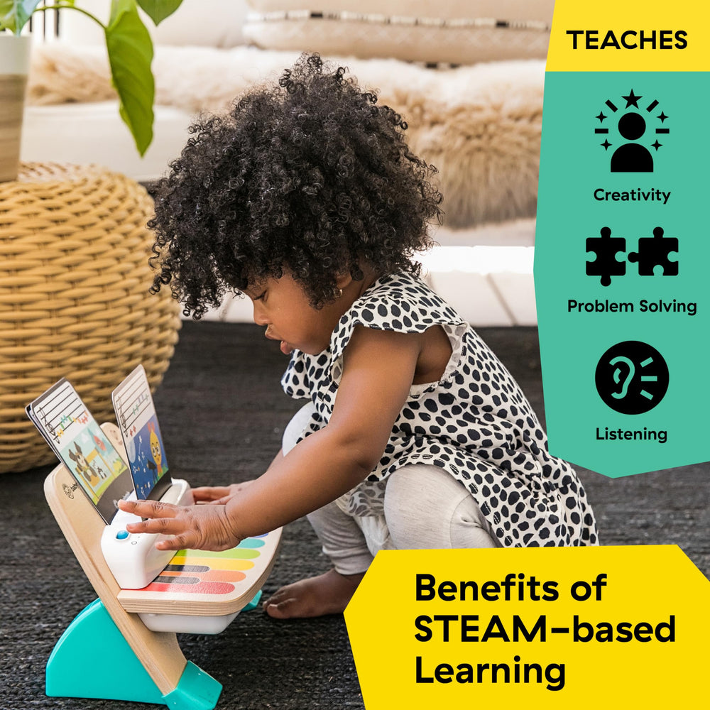 Baby Einstein close-up of color-coded keys for easy matching and visual learning benefit