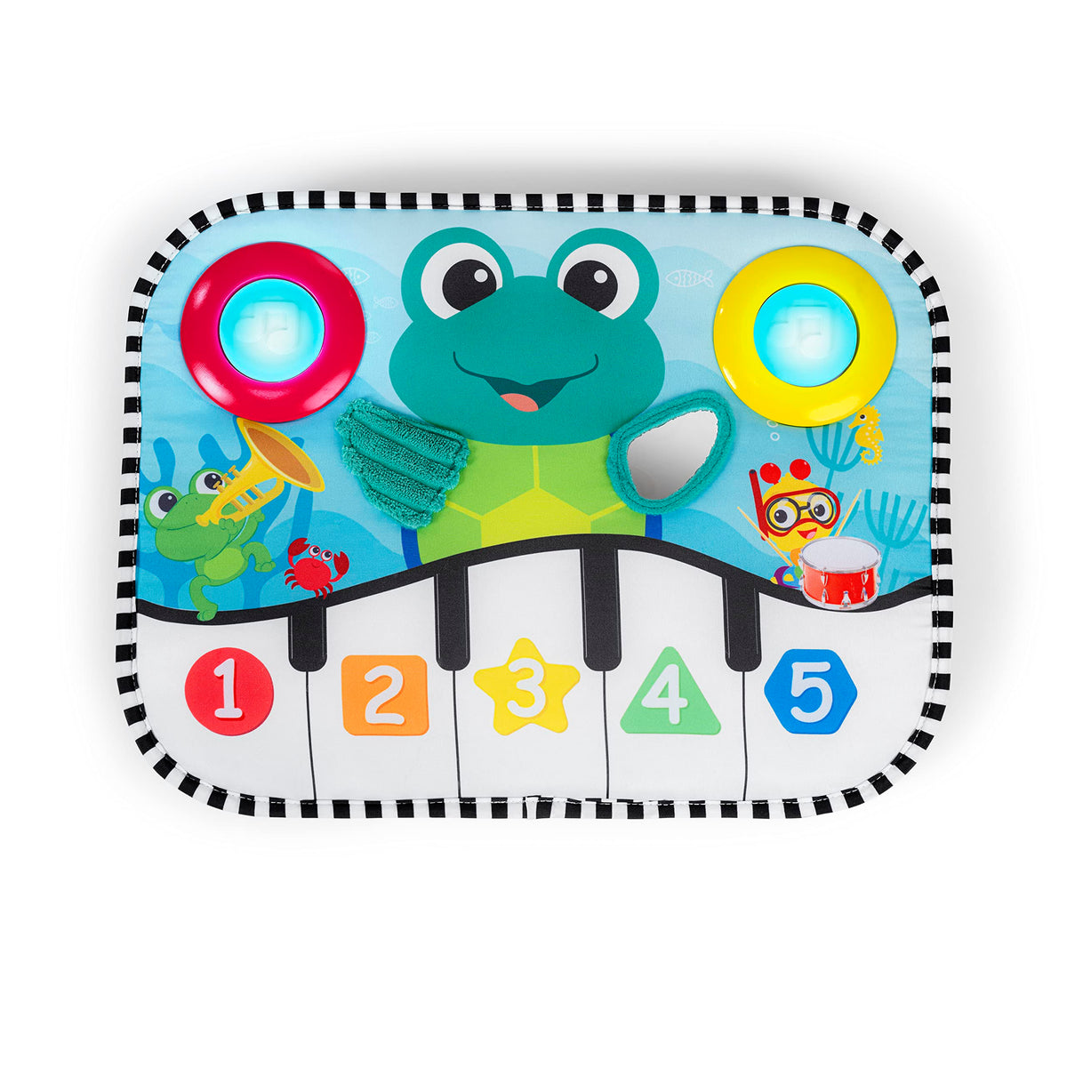 Baby Einstein front view showing Neptune and colorful play surface boosting engagement