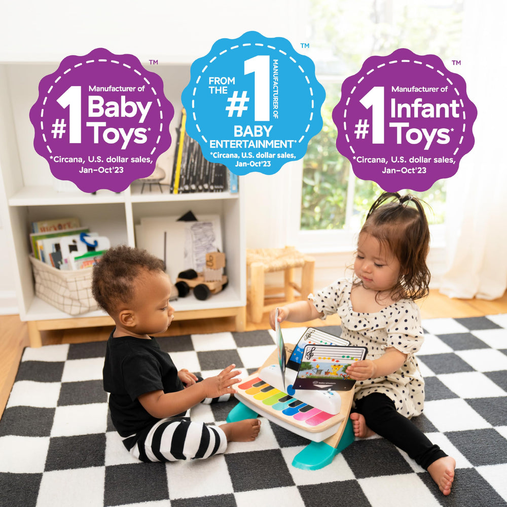 Baby Einstein toddler matching colors to notes showing Montessori-inspired coordination benefit