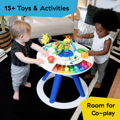 Baby Einstein removable toy station closeup promoting fine motor skills