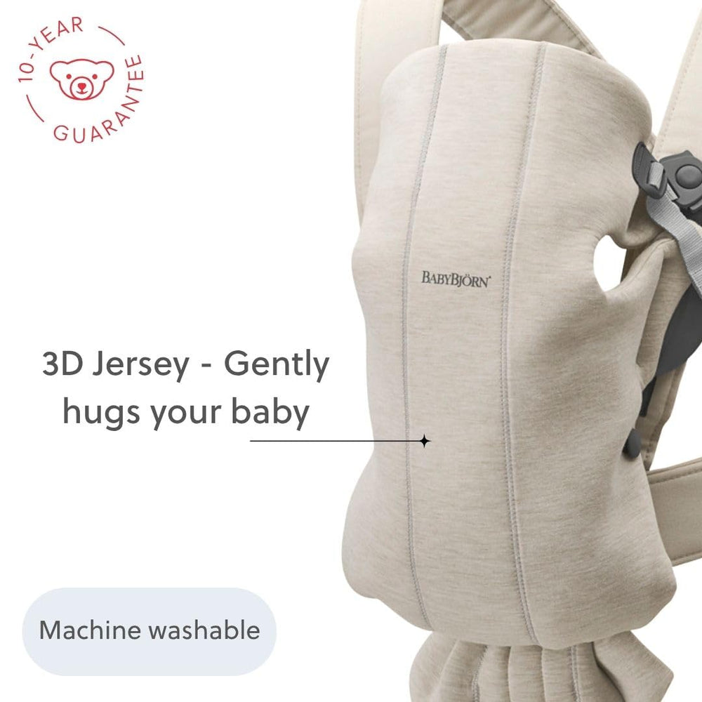 BabyBjörn carrier in use with baby facing in for close contact