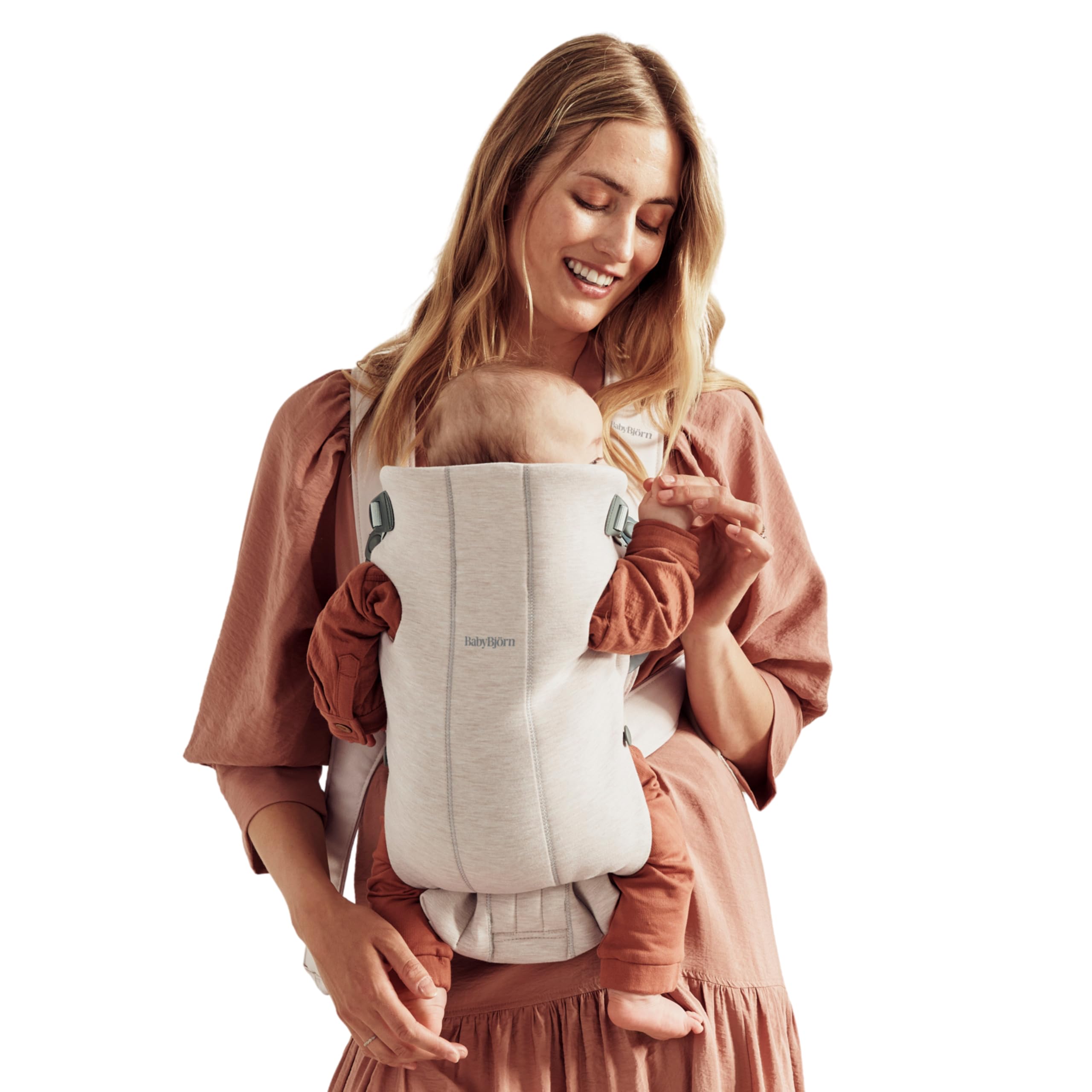 BabyBjörn front view of carrier showing compact design and easy access