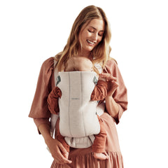BabyBjörn front view of carrier showing compact design and easy access