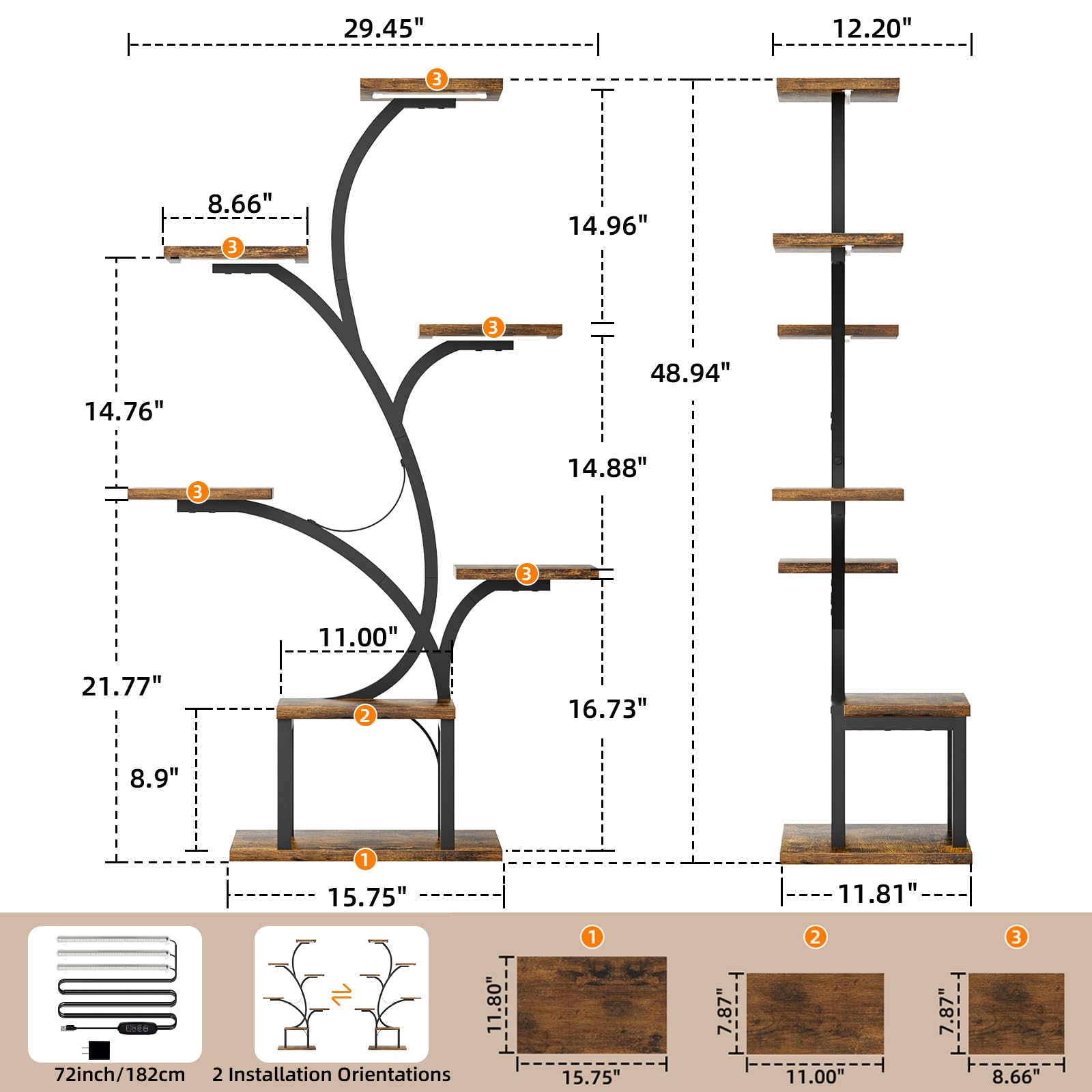 BACEKOLL corner placement scale showing how unit fits small room and saves floor space
