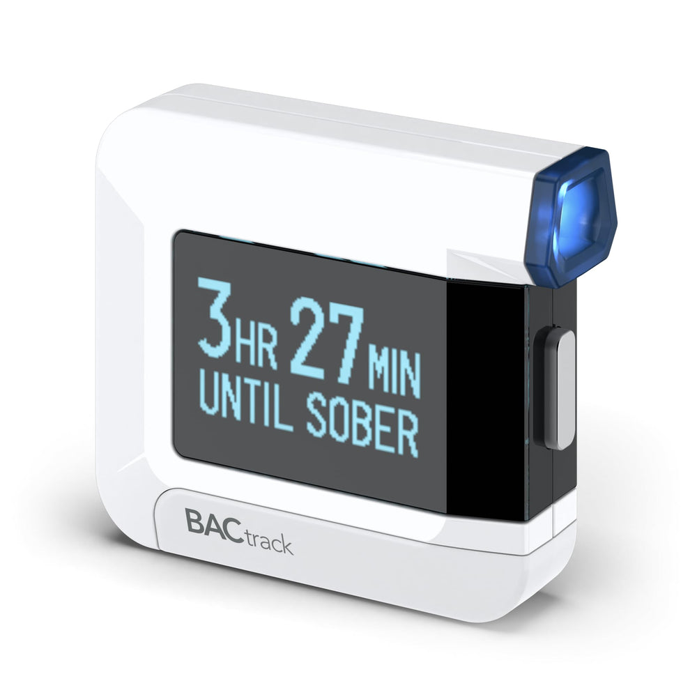 BACtrack C8 front view showing display and compact design for quick checks