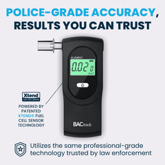 BACtrack Element sensor close-up highlighting platinum Xtend fuel cell accuracy