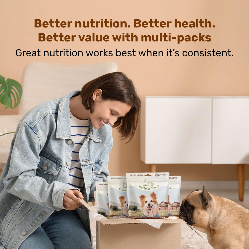 BADLANDS RANCH nutrition label close-up showing ingredient transparency