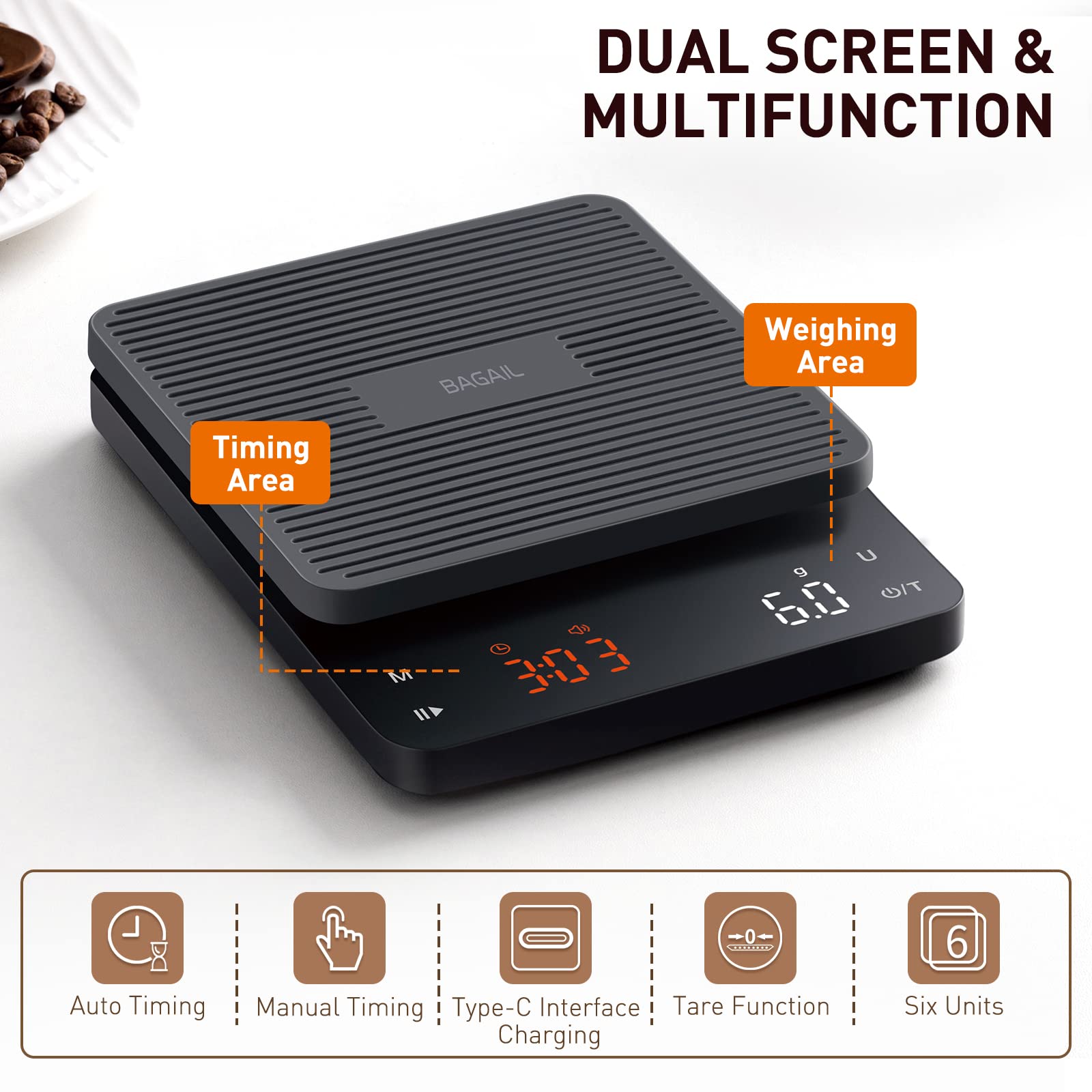 BAGAIL BASICS closeup of ABS platform texture highlighting durable heat resistant surface