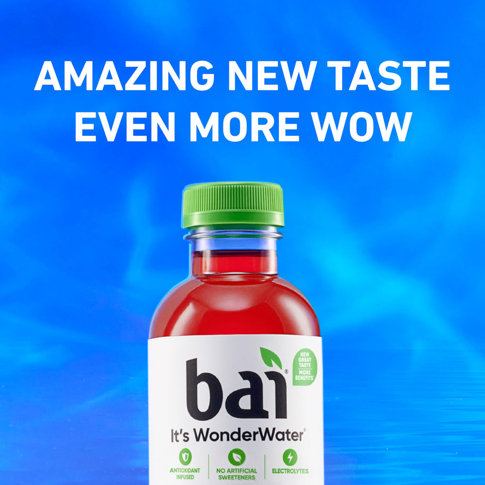 Bai Brasilia Blueberry bottle in hand for on-the-go hydration convenience