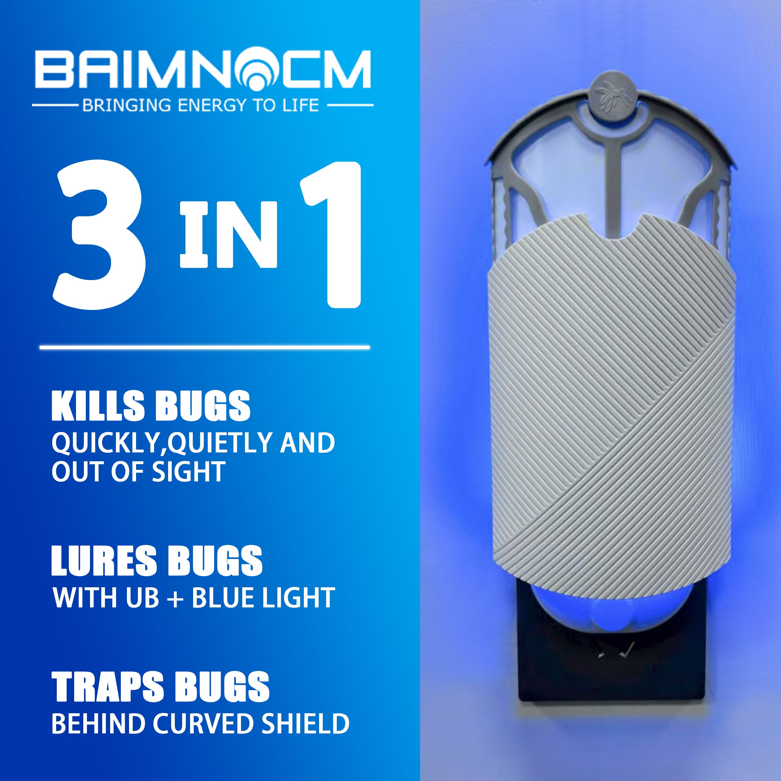 BAIMNOCM sticky glue cartridge close-up highlighting adhesive capture effectiveness