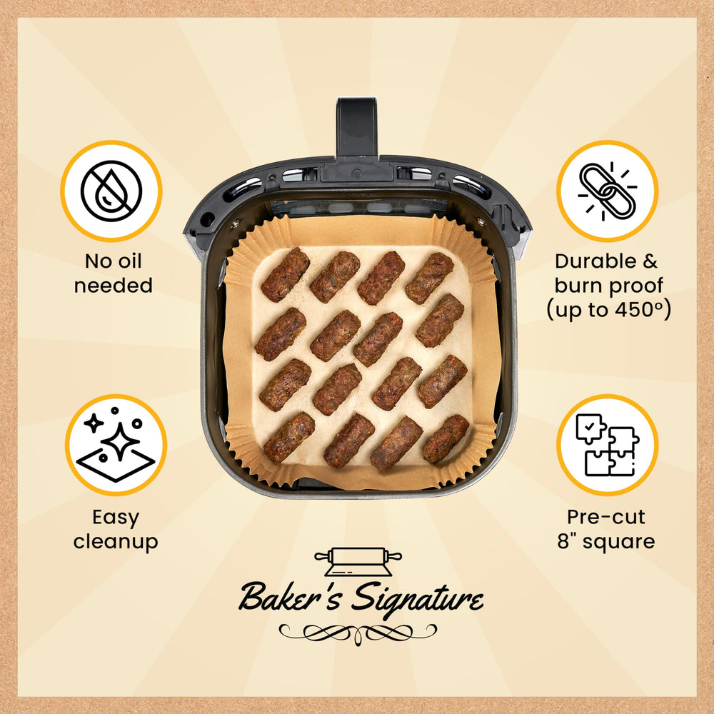 Baker's Signature detailed texture of parchment demonstrating heat resistance