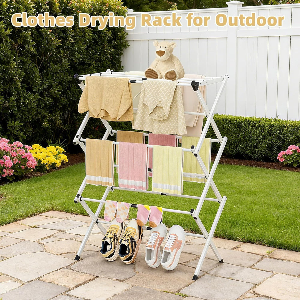 BAKON drying rack on balcony drying clothes efficiently