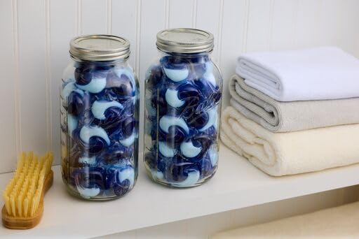 Ball jar used in a kombucha fermentation setup, practical countertop use