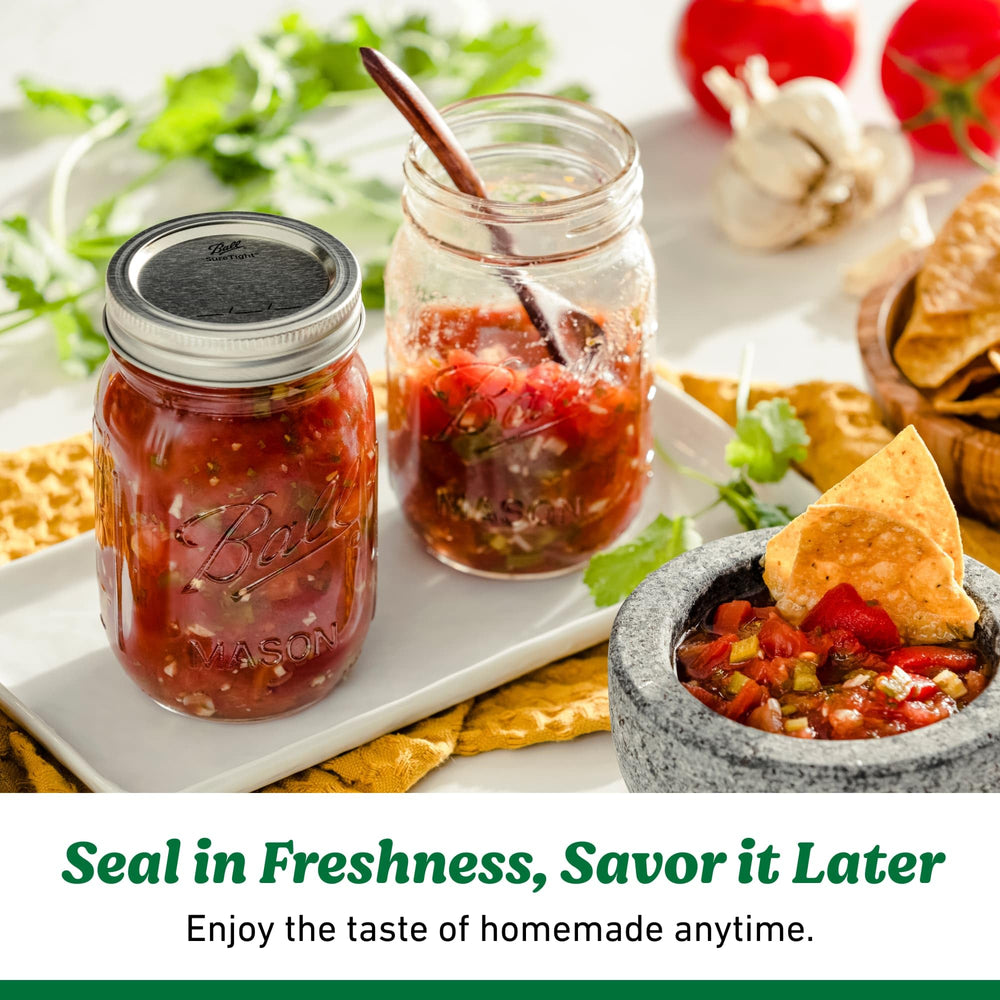 Ball jars packed in freezer demonstrating freezer-safe storage and long-term freshness