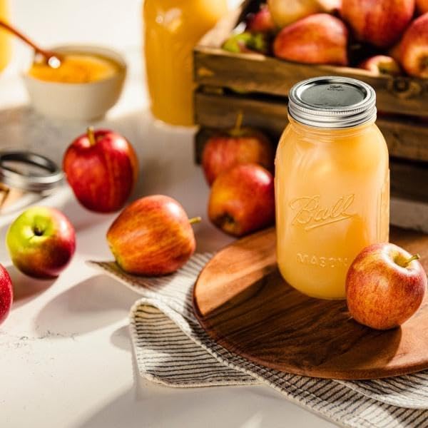 Ball jar used in crafting setup showing versatility for DIY gifts