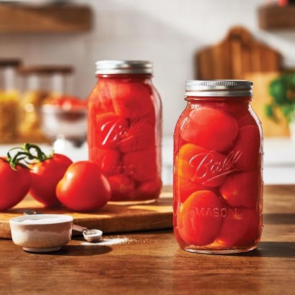 Ball jar filled with preserves showing Ball brand helping long storage