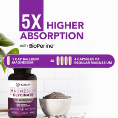 BallBuff capsule close-up revealing smooth veggie capsule and easy swallowing