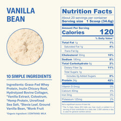 Ballerina Farm ingredient closeup with whey and collagen illustrating quality sourcing