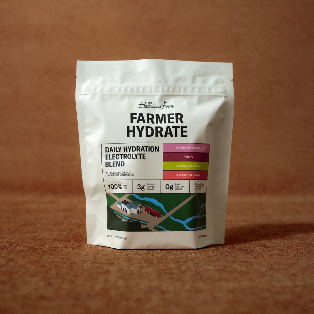 Ballerina Farm single-serve packets spread out for easy sampling