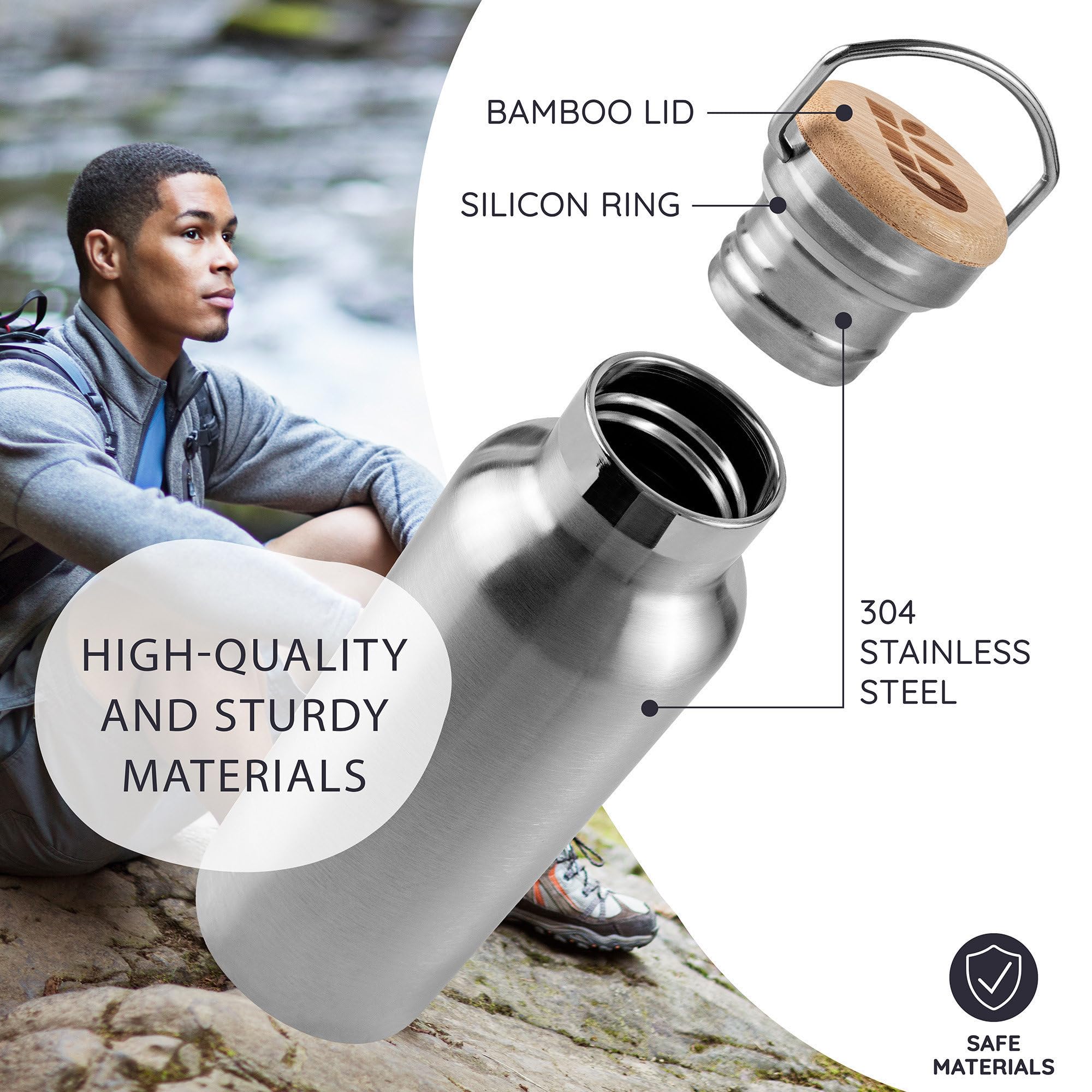 Bambaw wide mouth top view demonstrating easy ice insertion and effortless cleaning