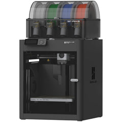 BAMBULAB P1S front view showing enclosed design and compact footprint for stable prints