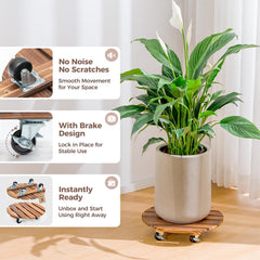 Bamworld side profile with pot showing 12-inch fit and effortless mobility advantage
