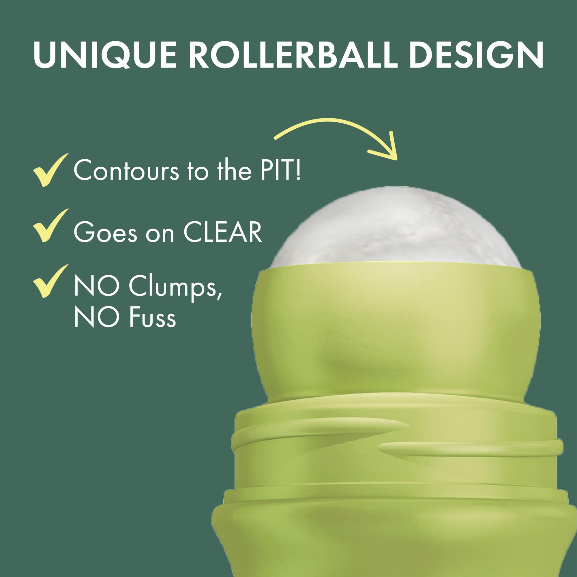 Ban roll-on on shirt fabric showing no white marks for clothing-safe wear