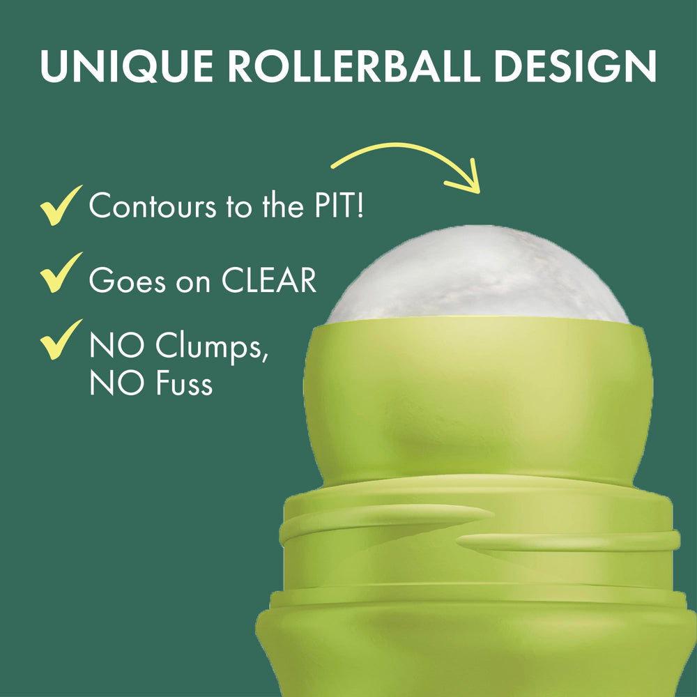 Ban roll-on on shirt fabric showing no white marks for clothing-safe wear