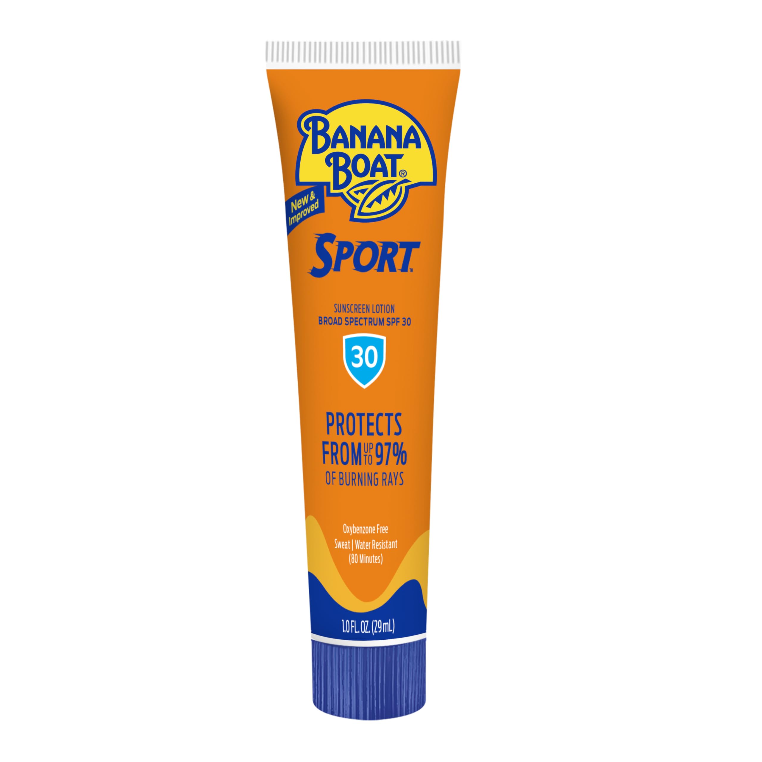 Banana Boat close-up of lotion texture demonstrating lightweight, non-greasy finish