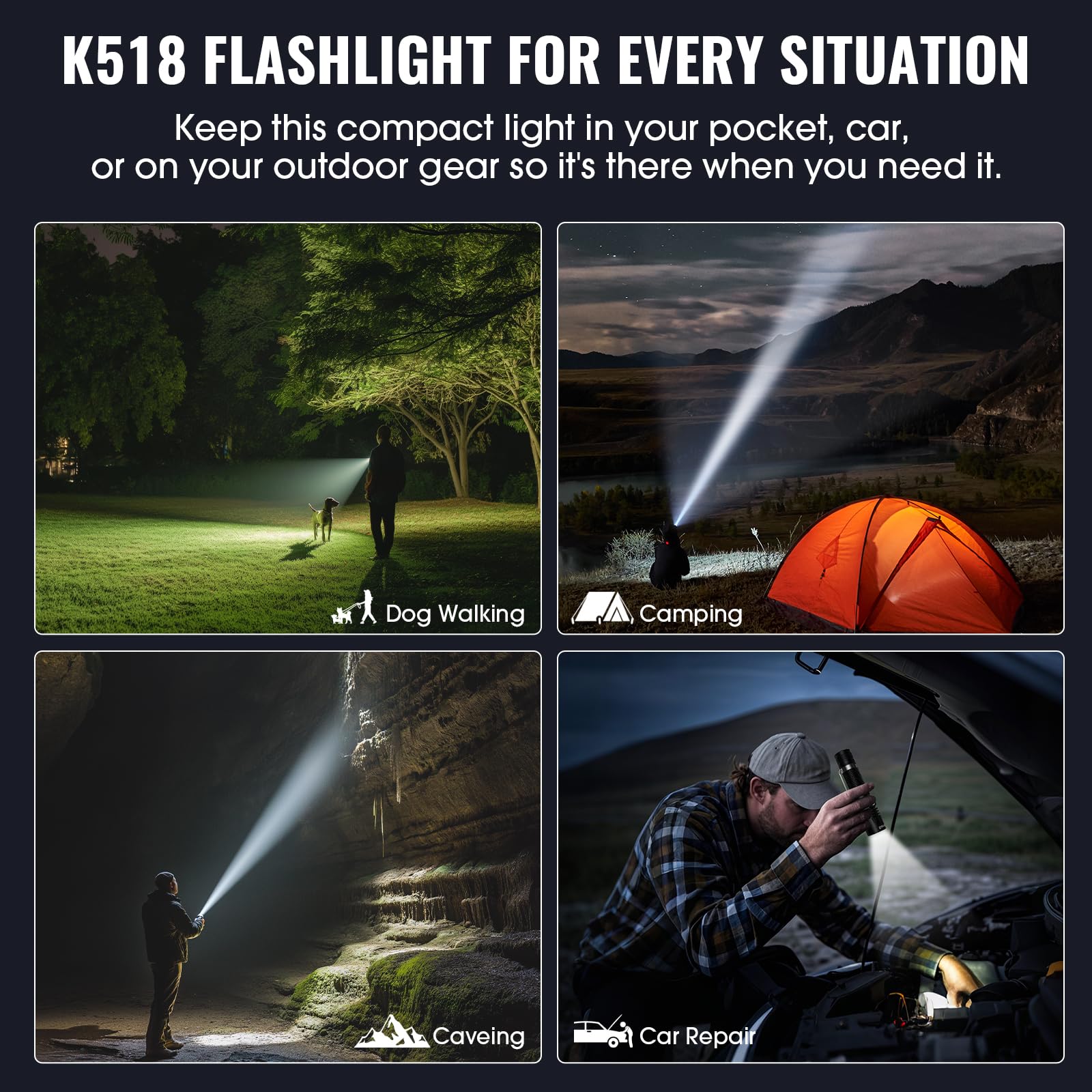 Banral K518 button and mode use showing easy control and memory benefit