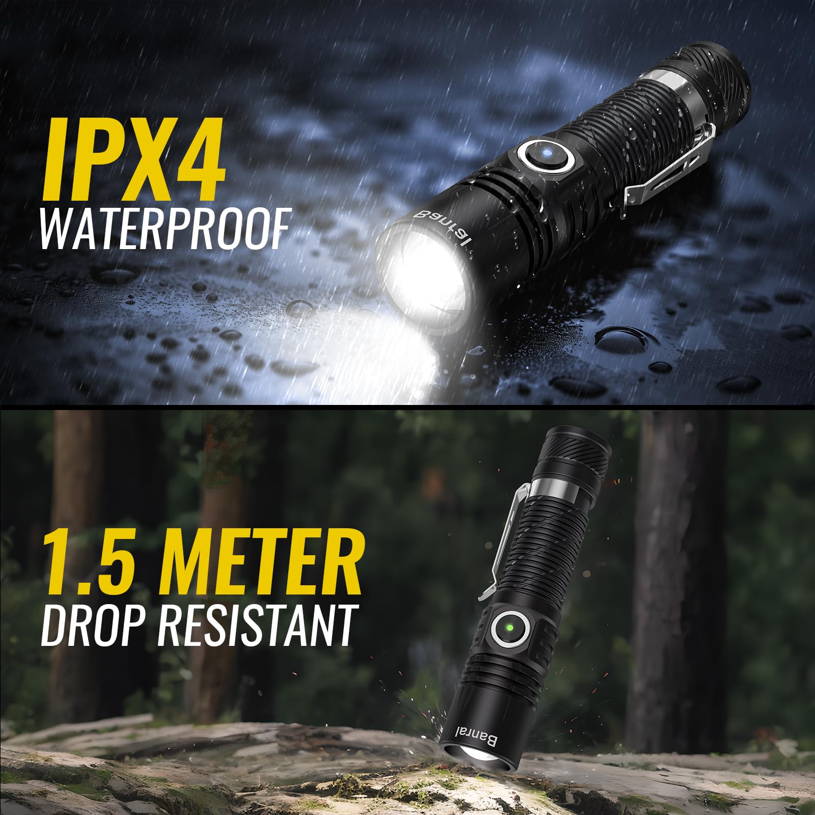 Banral K518 aluminum body close-up showing durable anti-slip finish benefit