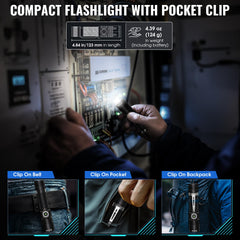 Banral K518 zoomed beam demo illustrating long-range visibility benefit