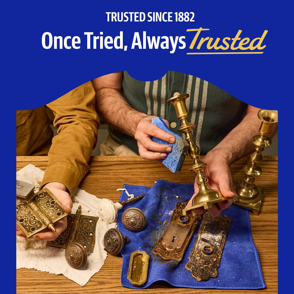 Bar Keepers Friend on copper pots restoring original luster and removing tarnish