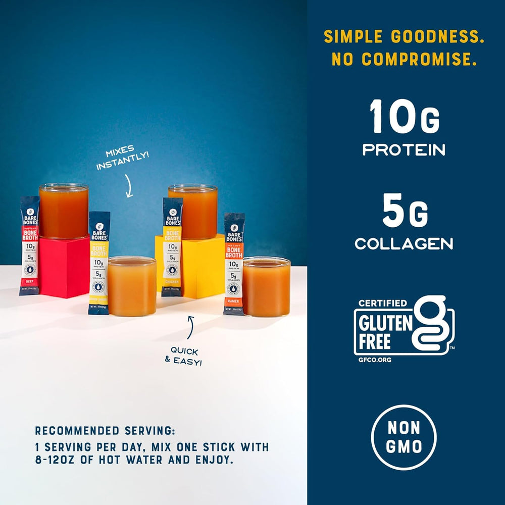 Bare Bones nutrition label close-up displays ingredients and transparent sourcing