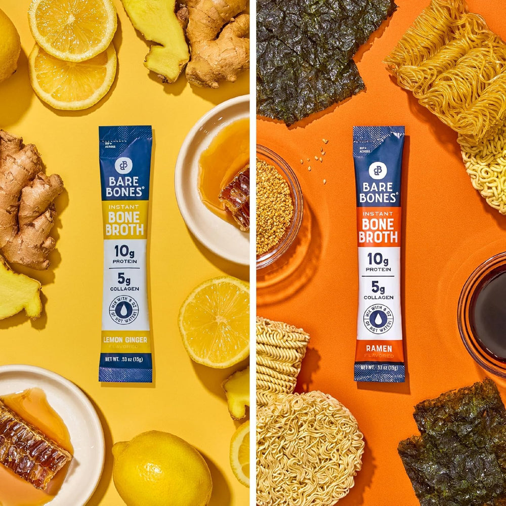 Bare Bones travel lifestyle setting suggests portable broth for busy days
