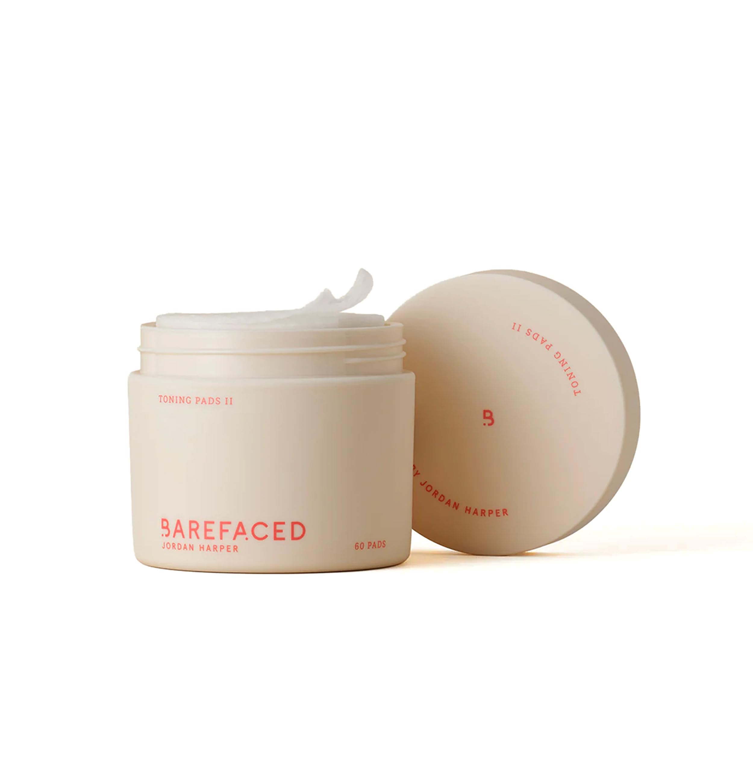 Barefaced front jar shot shows the product and easy access for daily exfoliation