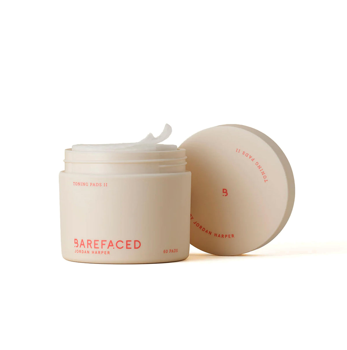 Barefaced front jar shot shows the product and easy access for daily exfoliation