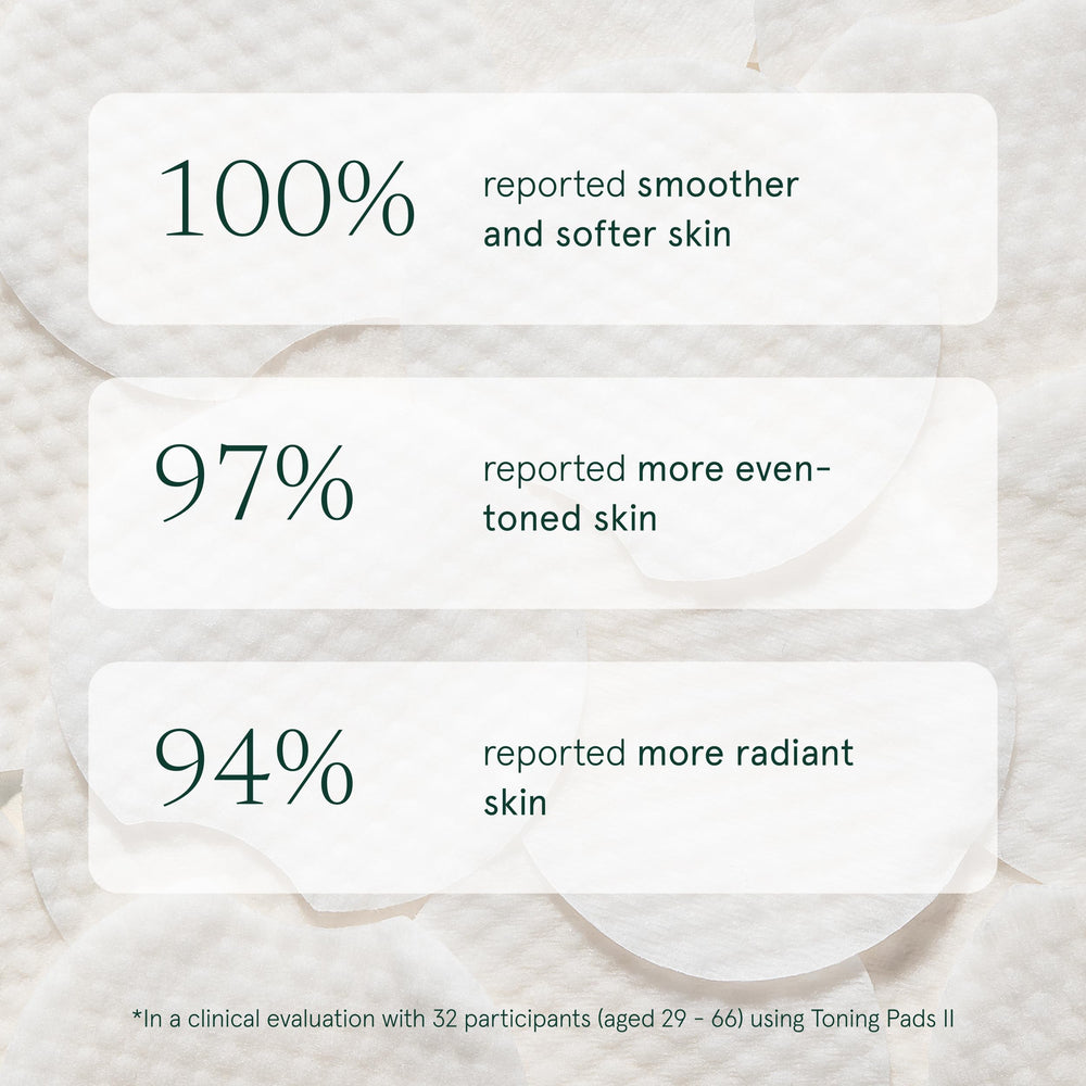 Barefaced pad held in hand illustrates size and convenient single-use benefit