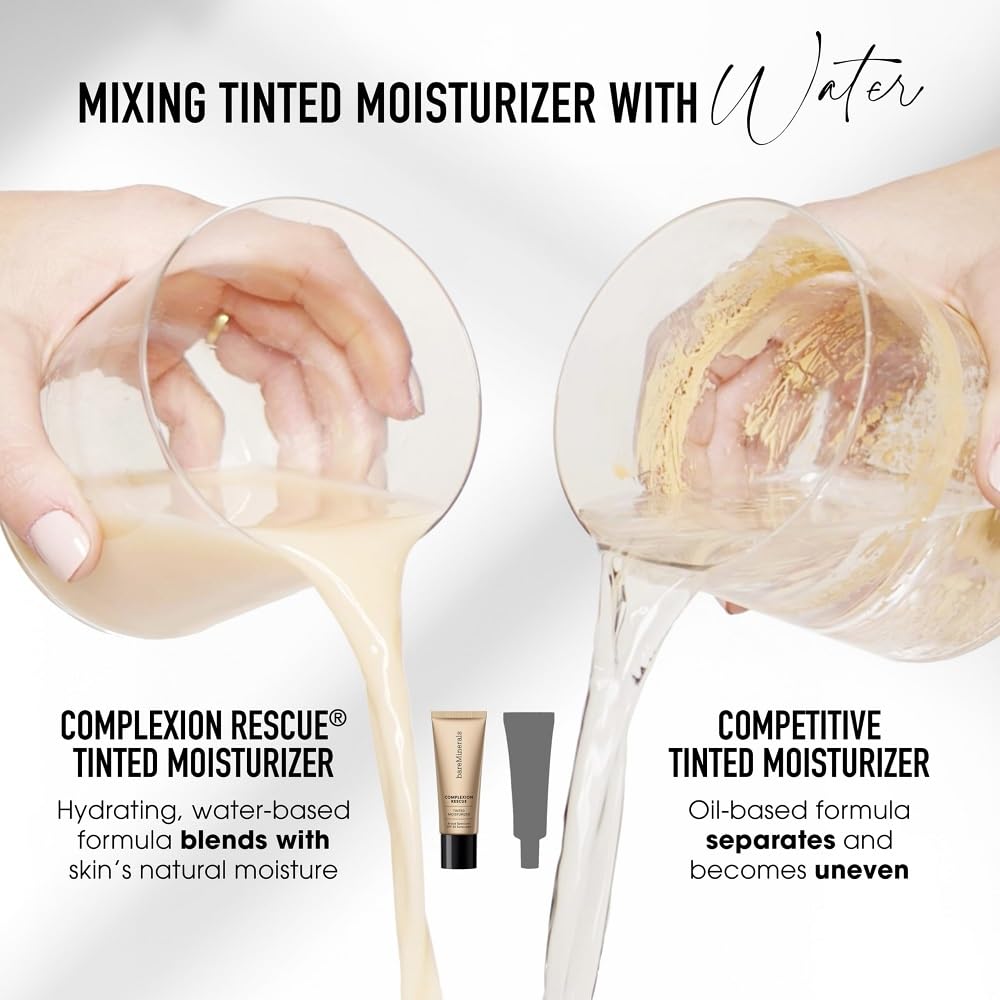 bareMinerals brush spreading Ginger 06 for buildable coverage and smooth application