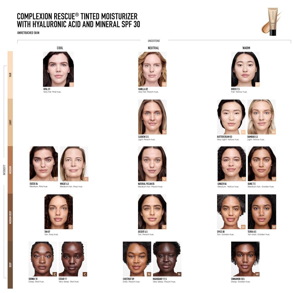 bareMinerals in a morning routine setting showing dewy finish and sun protection