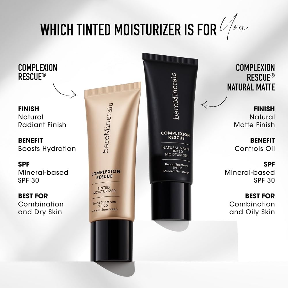 bareMinerals arm swatches of Ginger 06 illustrating shade and natural finish