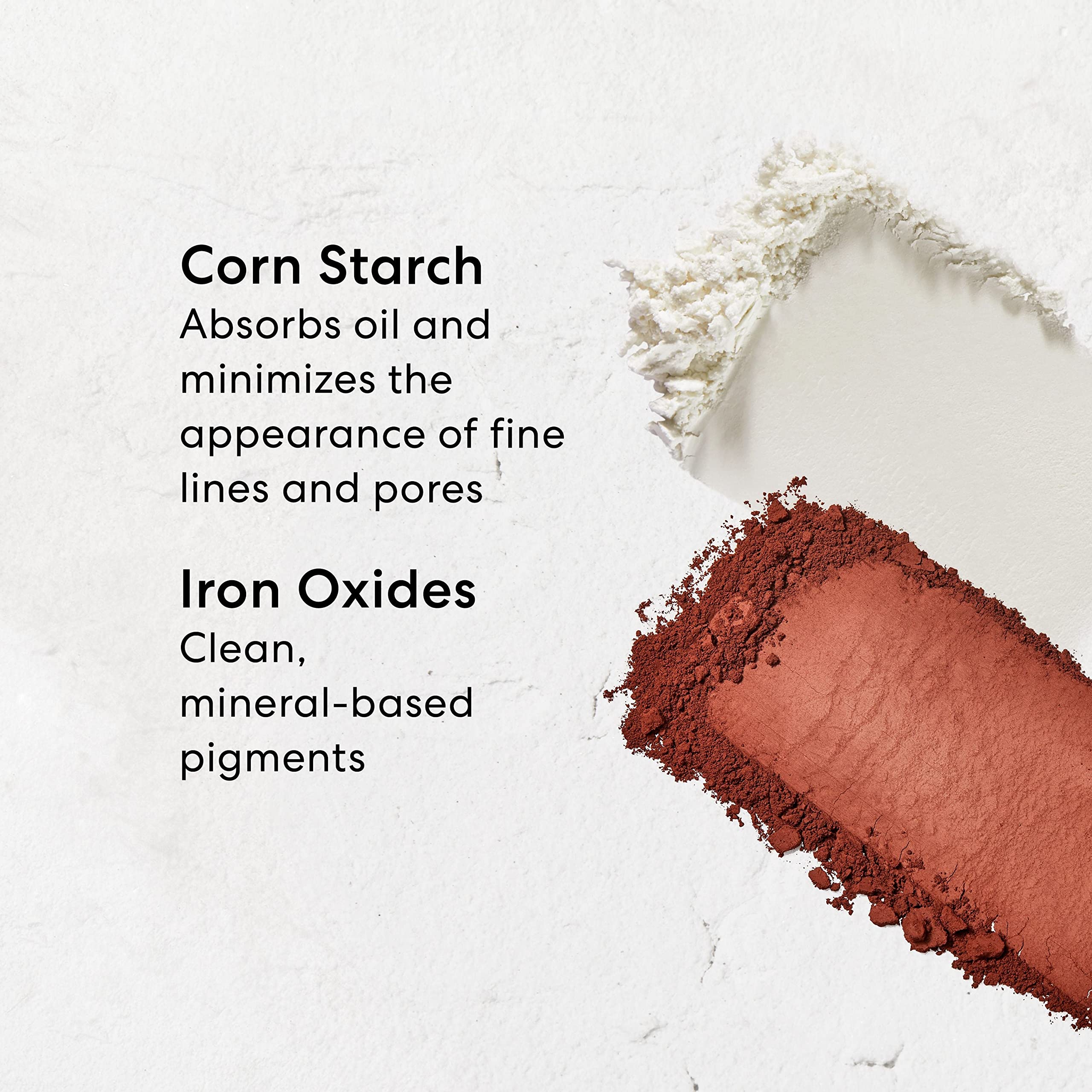 bareMinerals before and after portrait demonstrating reduced shine and softer skin benefit