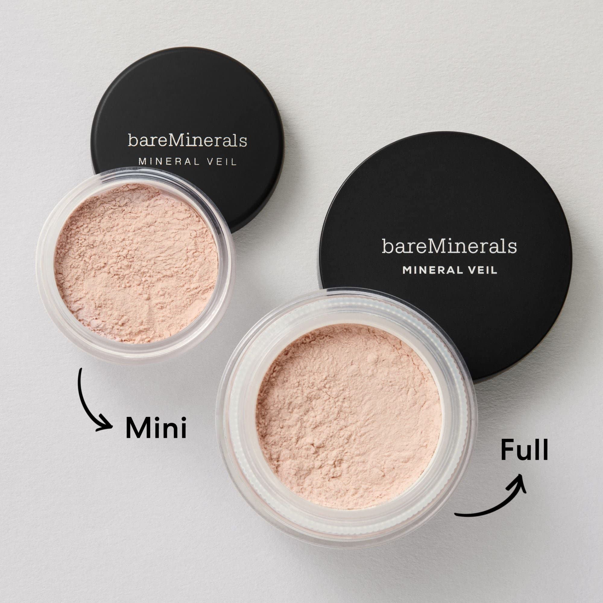 bareMinerals jar inside makeup bag staged for daily carry and quick touch-ups benefit