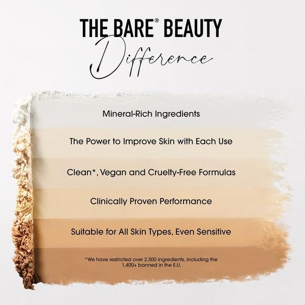 bareMinerals compact inside purse for on-the-go touch-ups and convenience