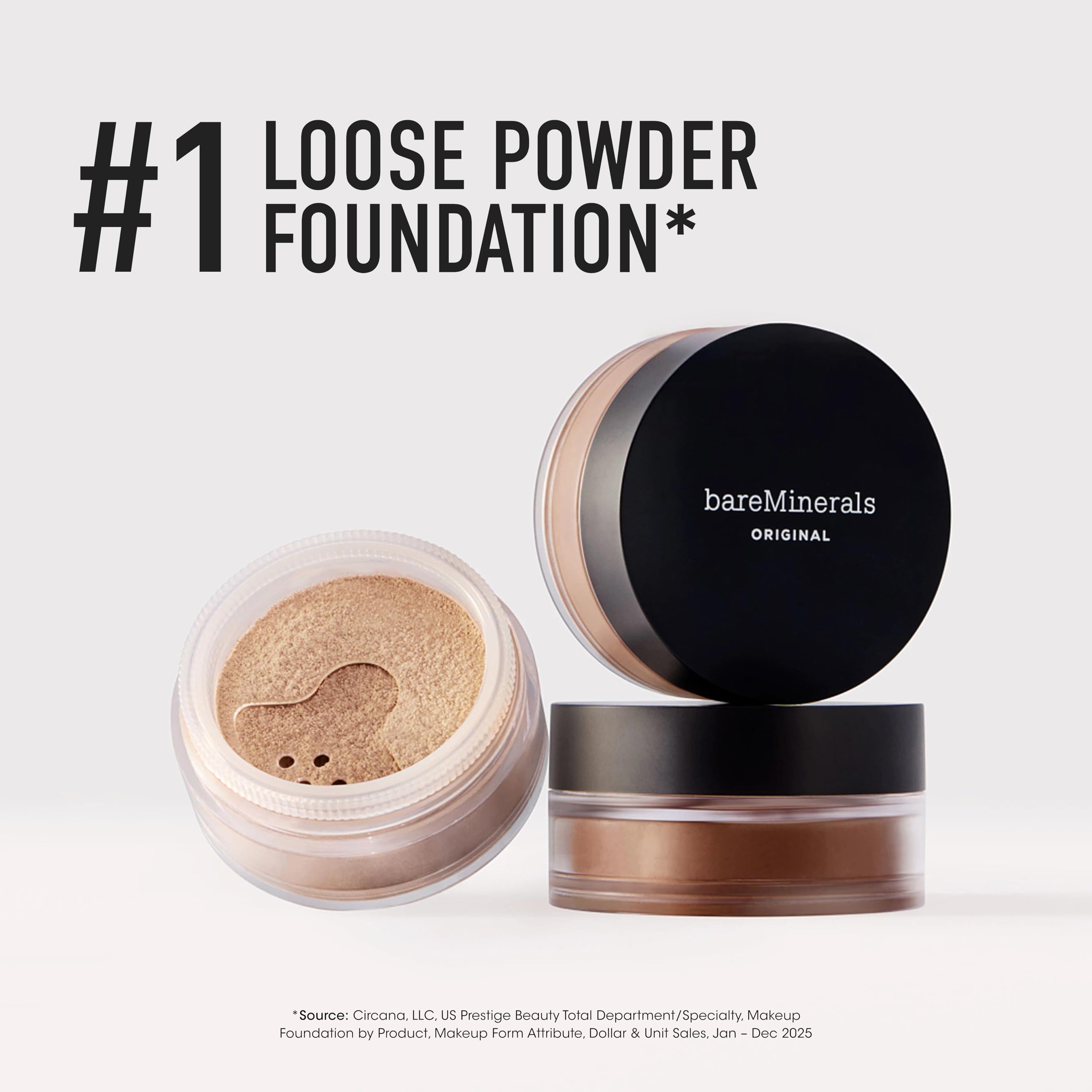 bareMinerals shade swatch on arm demonstrating Neutral Ivory 06 match and glow