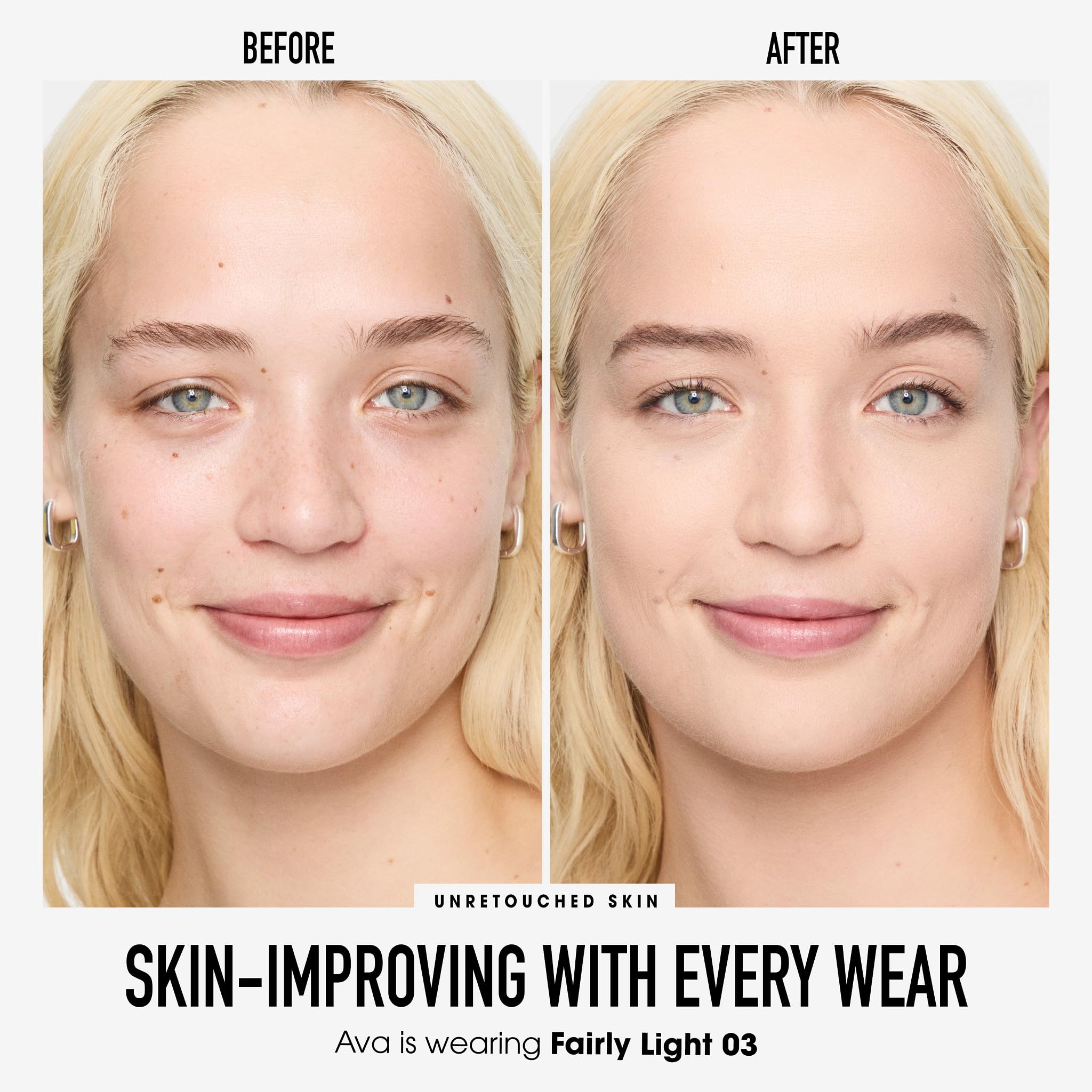 bareMinerals close-up powder texture highlighting lightweight blendability benefit